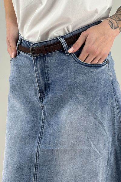 Дънкова пола в синьо