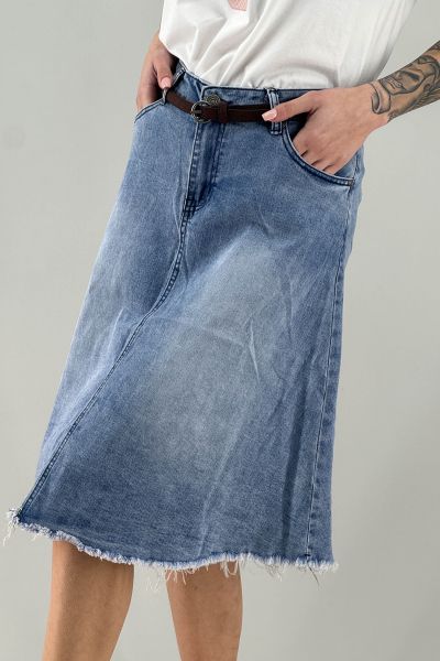 Дънкова пола в синьо