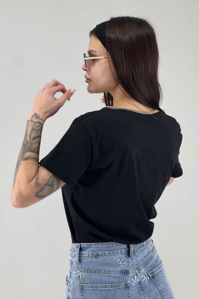 Дамска тениска в черно