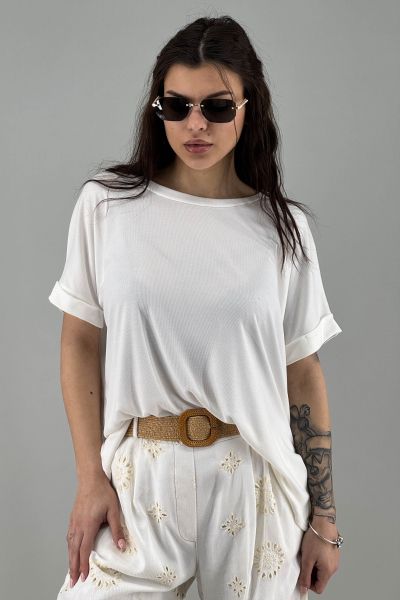 Дамска блуза в бяло