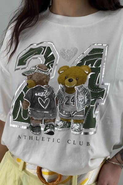 Дамска тениска в бяло