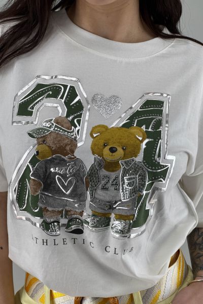 Дамска тениска в бяло