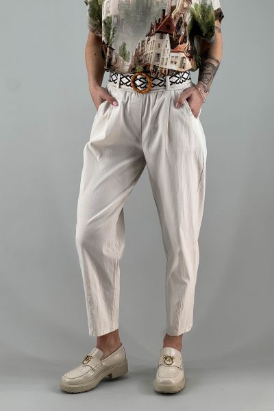 Дамски панталон в екрю