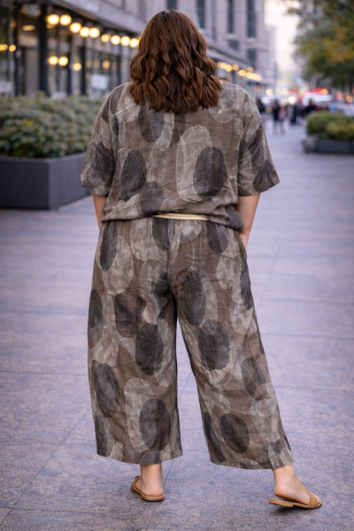 Дамска МАКСИ ленена блуза