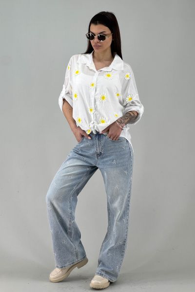 Дамска риза в бяло